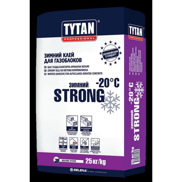 Клей для газоблоков зимний TYTAN STRONG BS13 (25 кг)