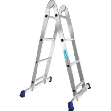 Лестница алюминиевая двухсекционная шарнирная Т204