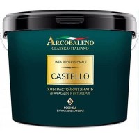 Эмаль ультрастойкая для фасадов и интерьеров "Arcobaleno Castello", база С 0,9л