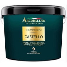 Эмаль ультрастойкая для фасадов и интерьеров "Arcobaleno Castello", база С 0,9л