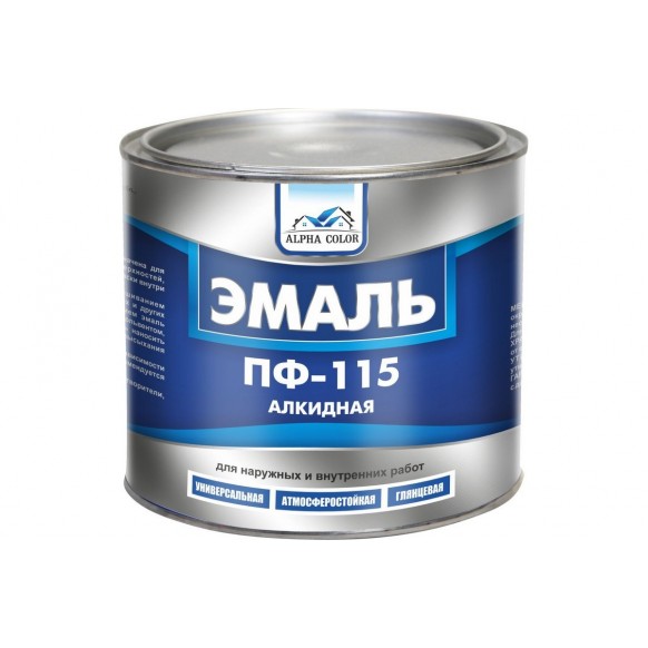 Эмаль желтая ПФ 115 Alpha Color 1,9кг