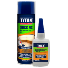 Клей Quick Fix двухкомпонентный цианакрилатный для МДФ Tytan Professional прозрачный 200 мл/50 г