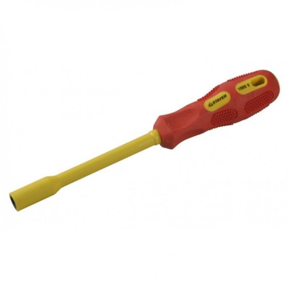 Отвертка STAYER"MAX-GRIP"Insulated диэлек,Cr-V, НEX 10х125мм