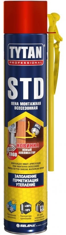 Пена монтажная всесезонная СТД TYTAN Professional , 750 мл