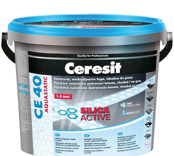 Затирка д/швов Ceresit CE40 Cream Silica Active, 2 кг (персик) /№28/