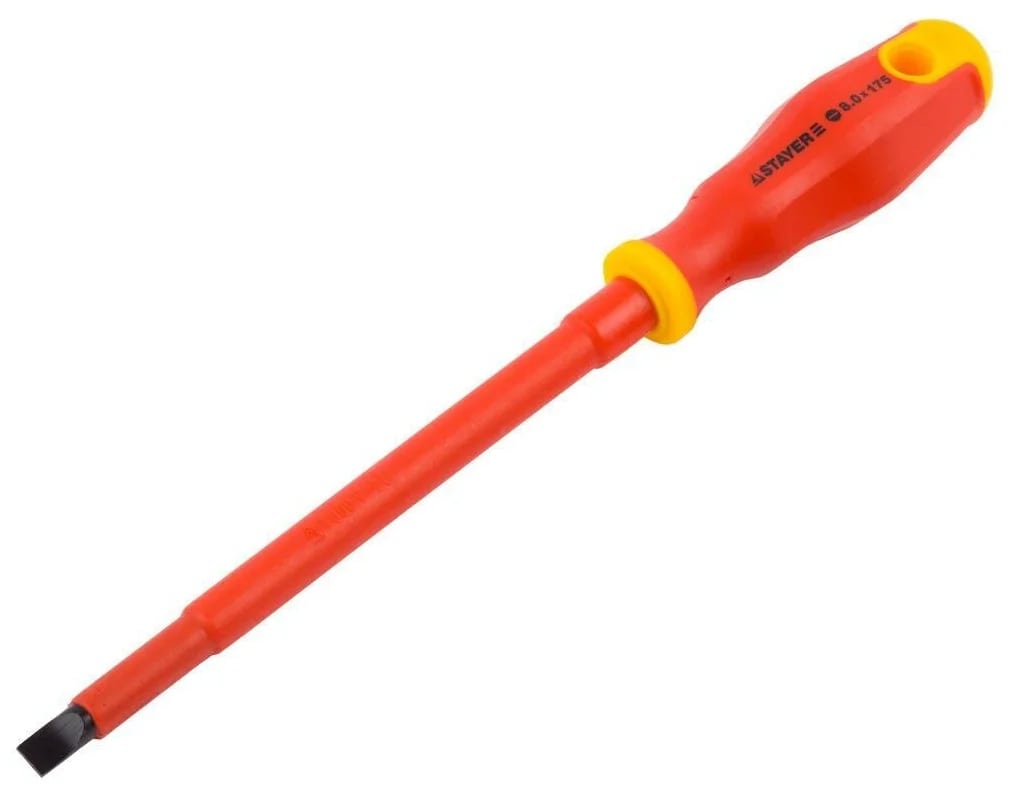 Отвертка STAYER "ELECTRO" диэлектр. до 1000 Вт, SL 6,0Х150мм Отвертка STAYER "ELECTRO" диэлектр. до 1000 Вт, SL 6,0Х150мм