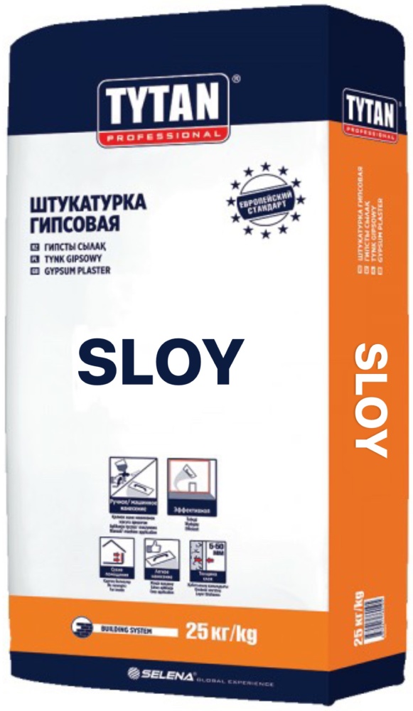 Штукатурка гипсовая TYTAN SLOY (25 кг) Штукатурка гипсовая TYTAN SLOY (25 кг)
