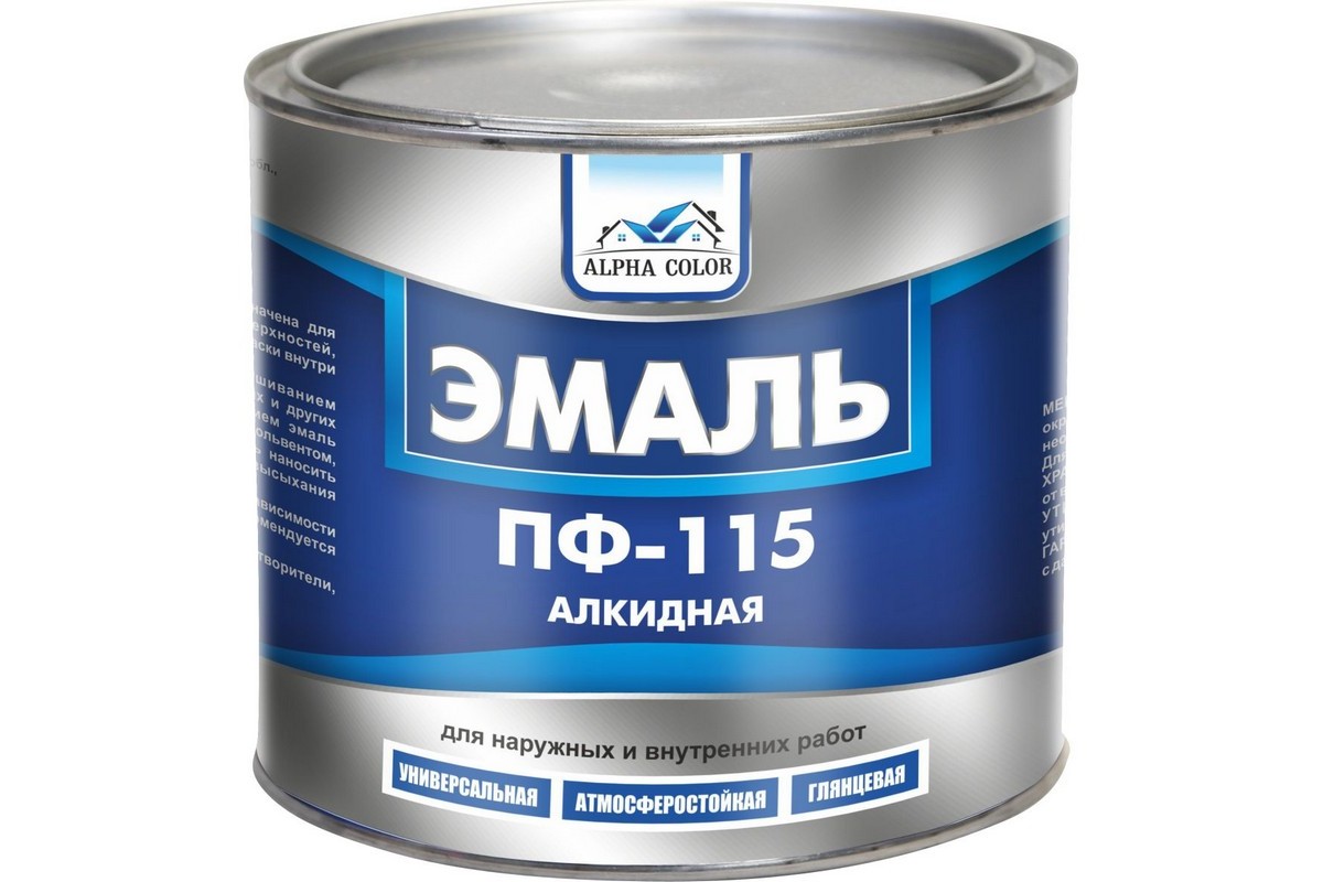 Эмаль желтая ПФ 115 Alpha Color 1,9кг