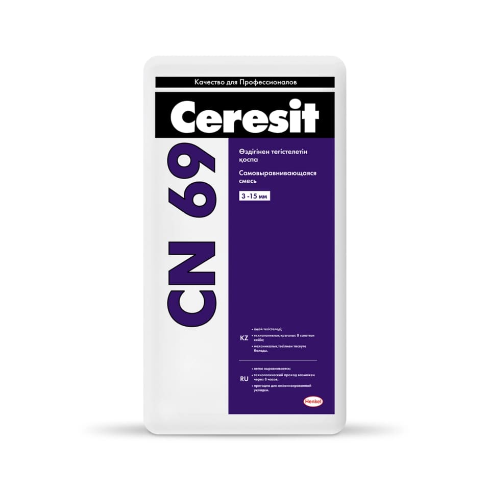 Самовыравнивающаяся смесь Ceresit CN 69 (3-15мм), 25кг